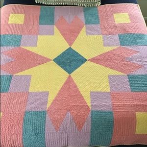Handmade Small Quilt. Baby Quilt. Lap Quilt